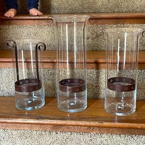 3 partylite candle holders. Great for wedding or holiday decorations!